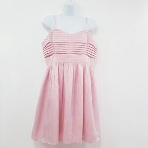 Candie's Shimmer Pink Fit & Flare Dress
